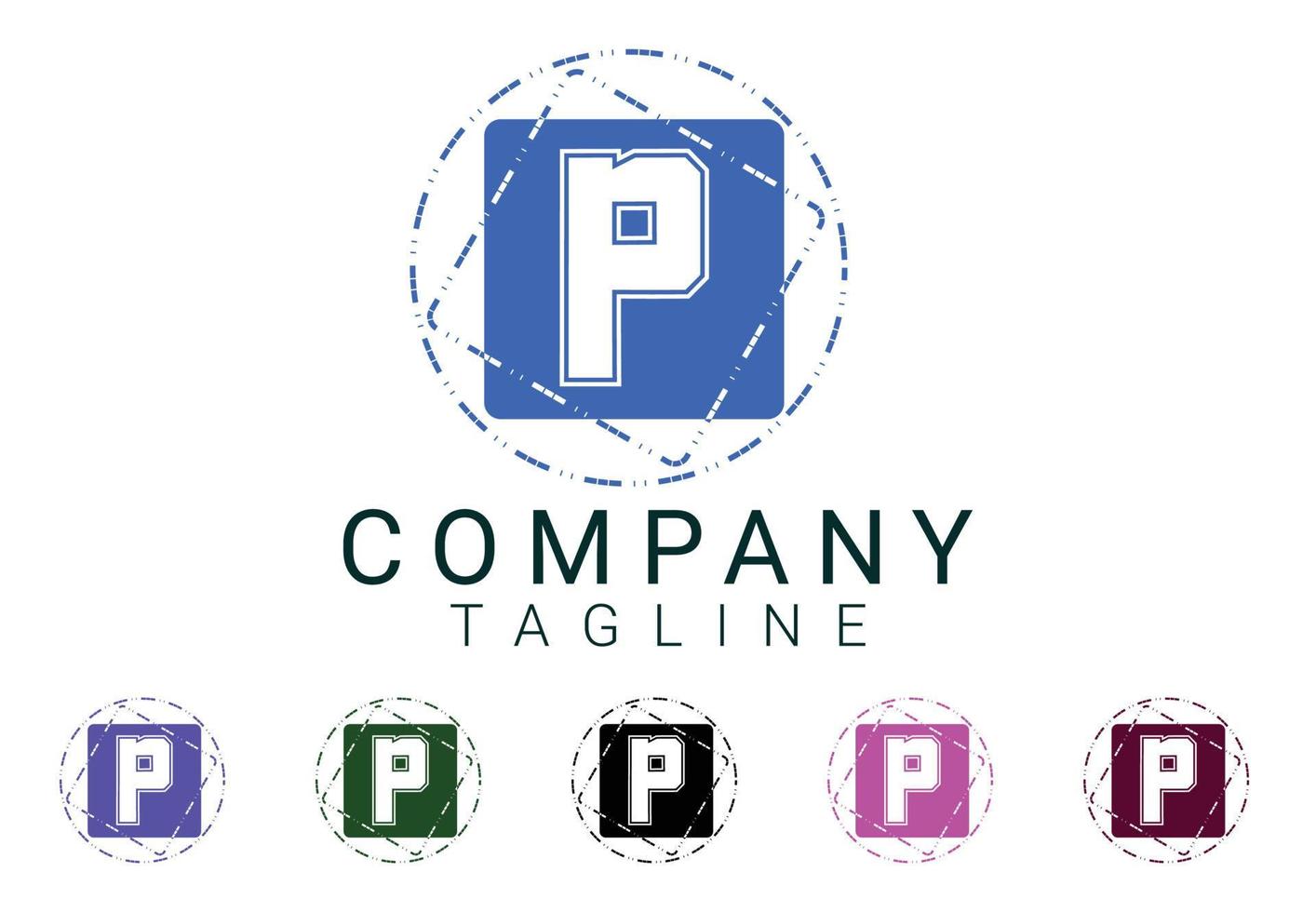 P letter new logo and icon design vector