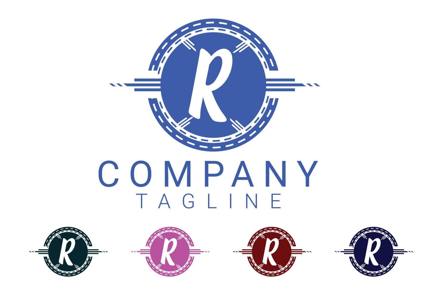 R letter new logo and icon design vector