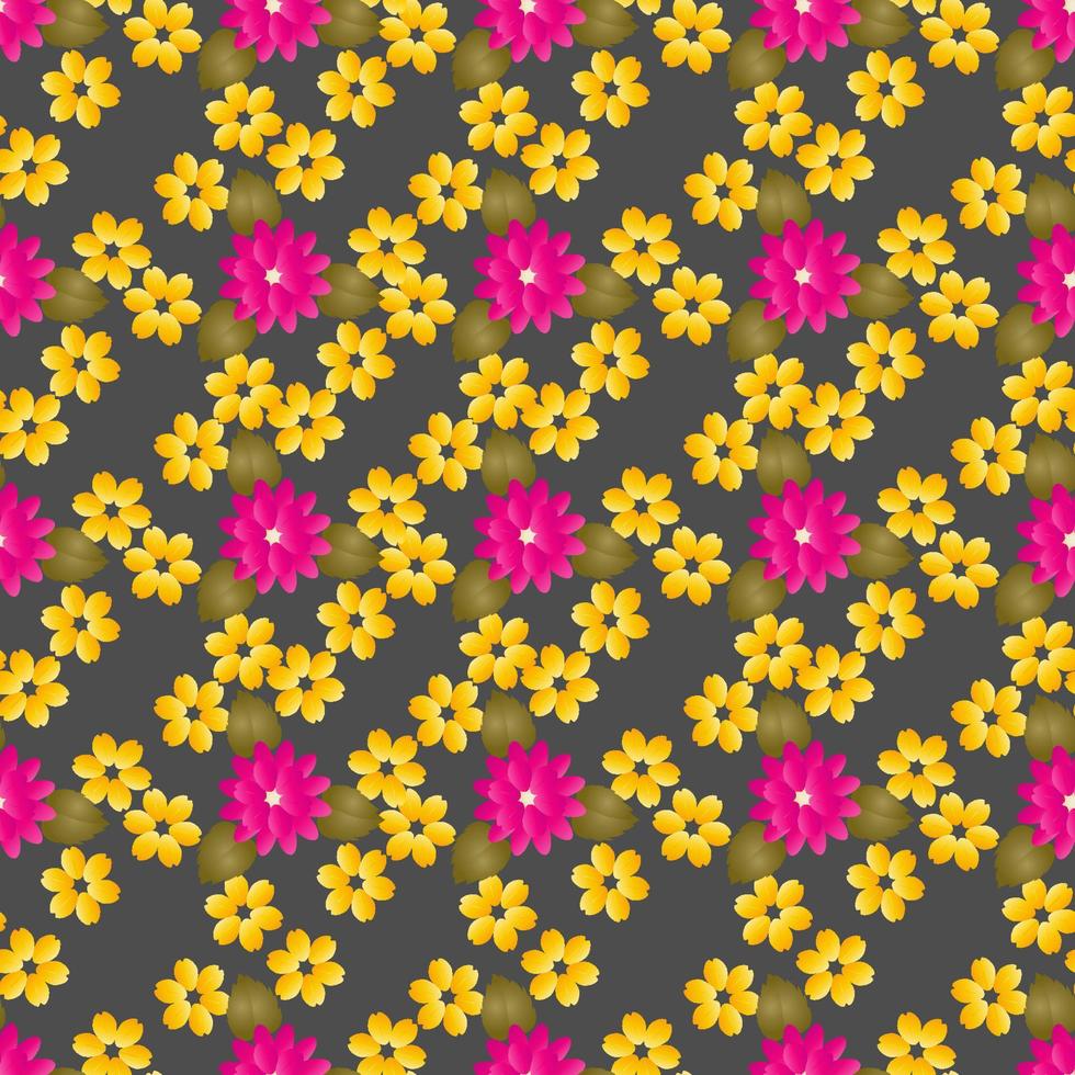 Flowers colored Pattern vector