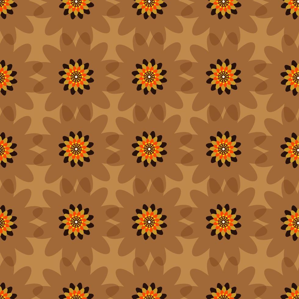 Colored Flowers Pattern vector