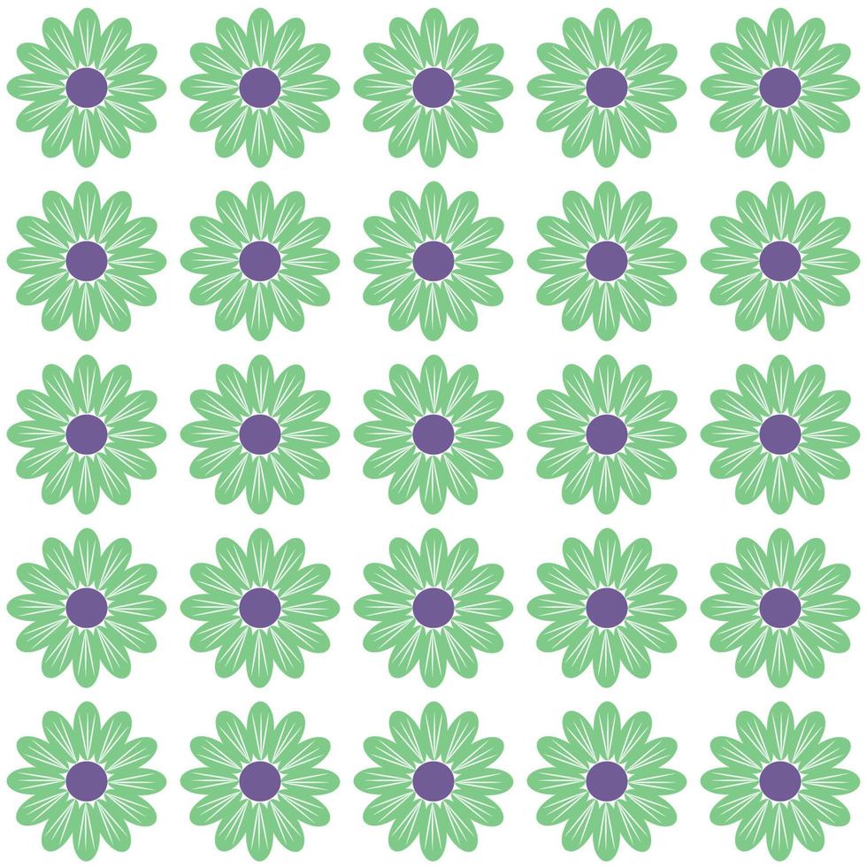 Colored Flowers Pattern vector