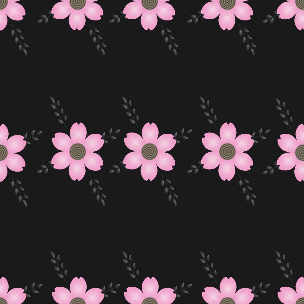 Colored Flowers Pattern vector