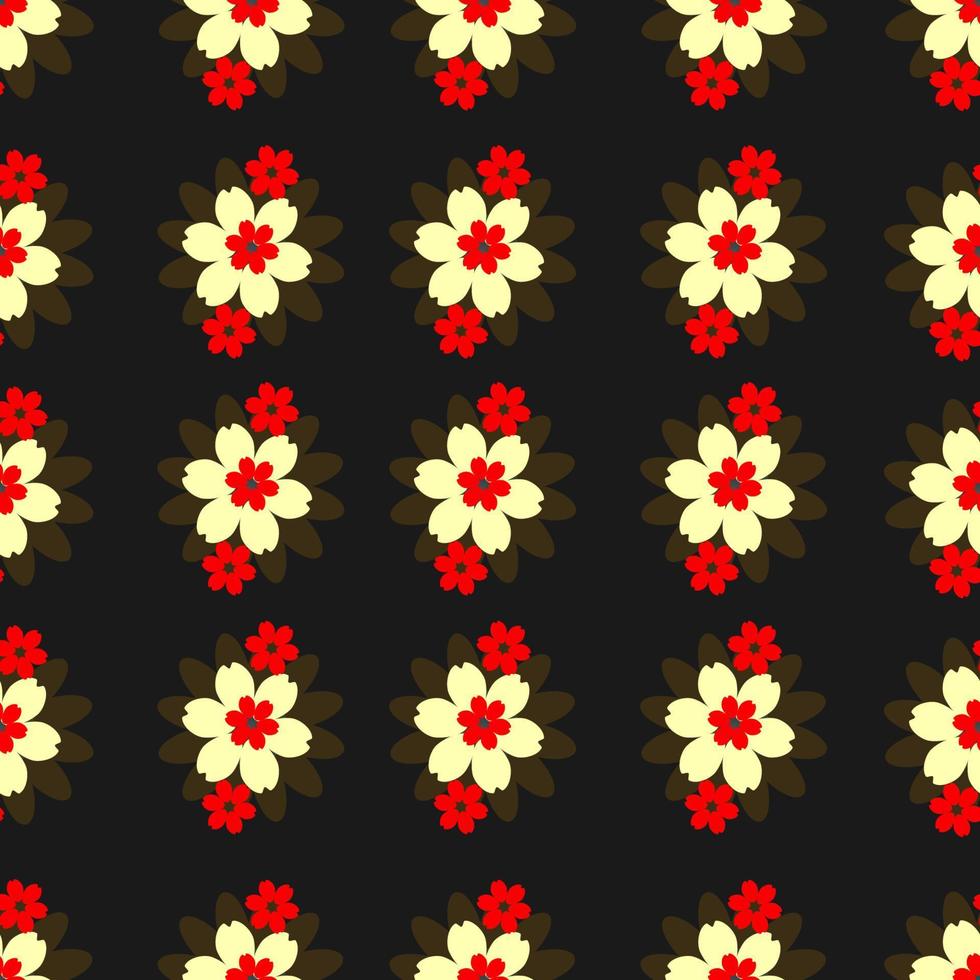Flowers colored Pattern vector