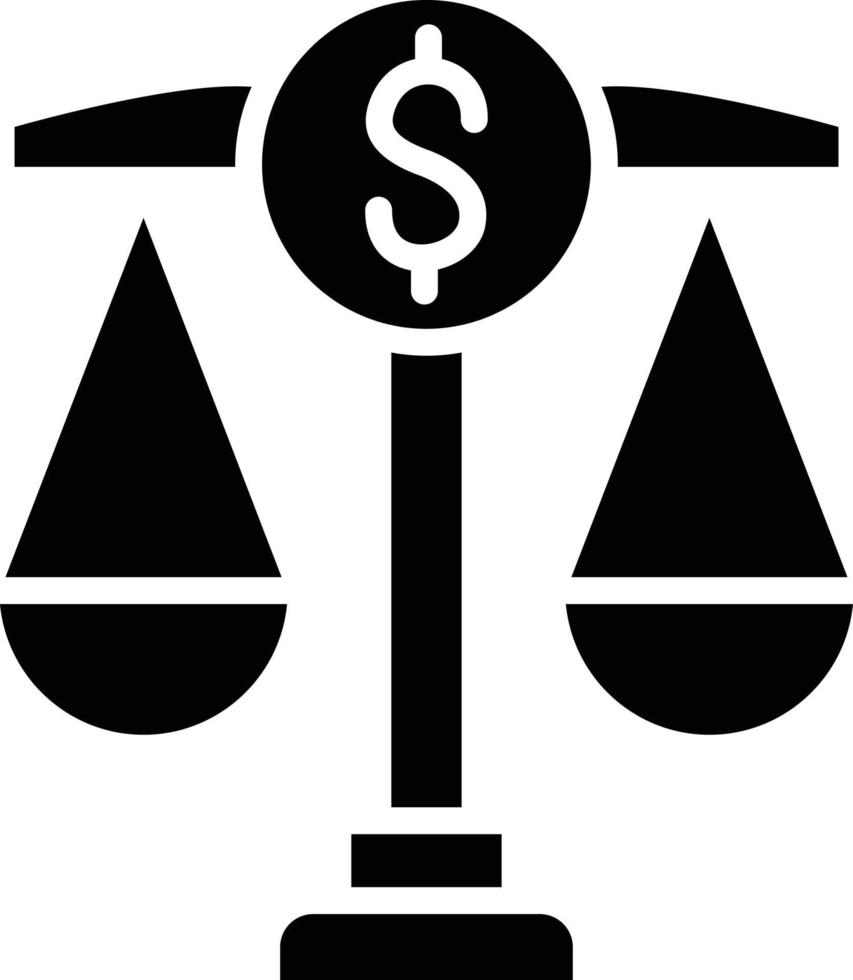 Financial Law Icon Style vector