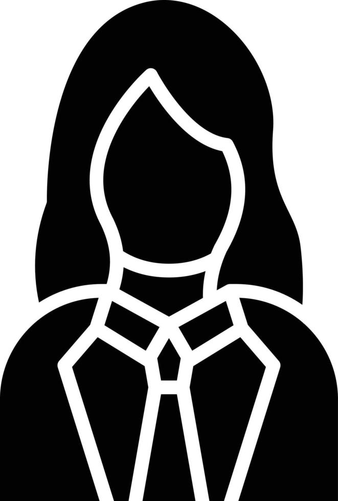 Lady Lawyer Icon Style vector