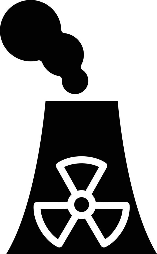 Nuclear Energy Icon Style vector