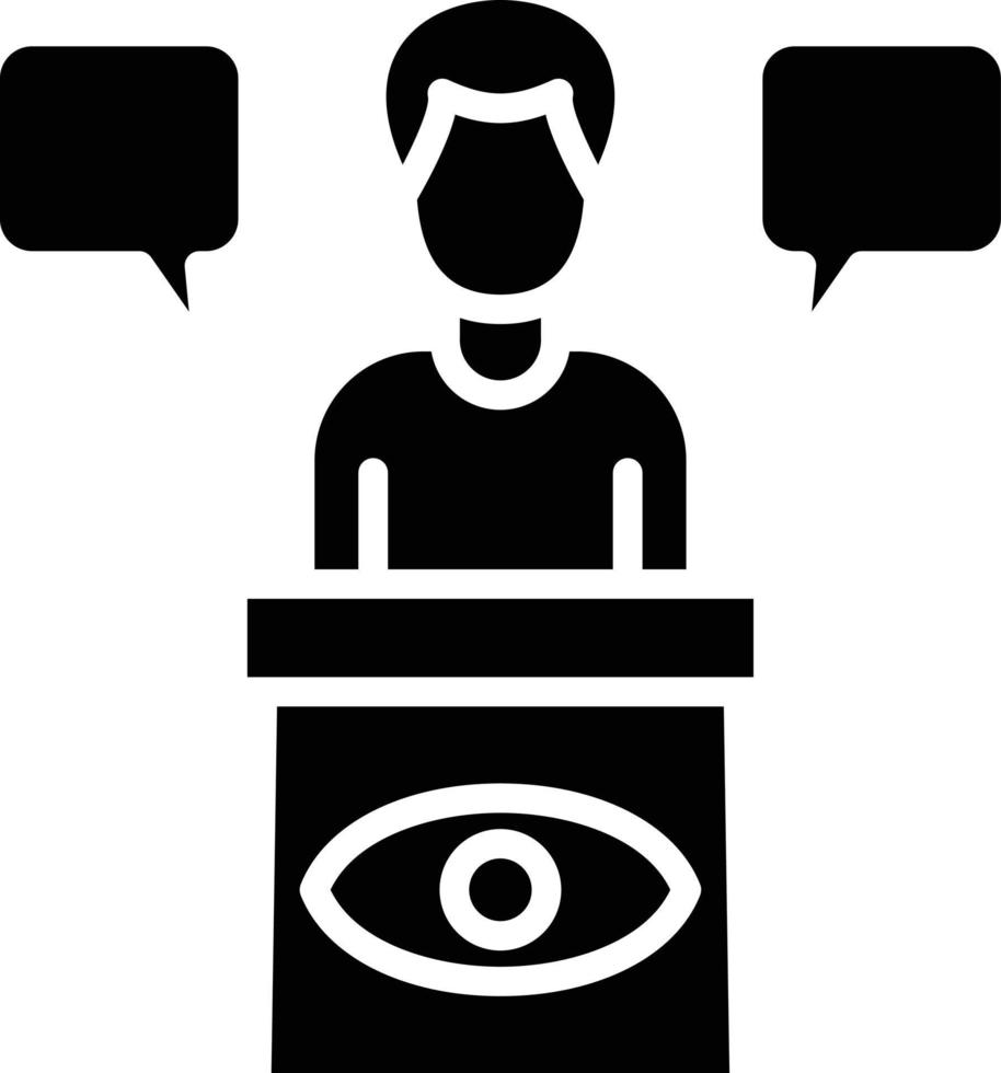 Eye Witness Icon Style vector