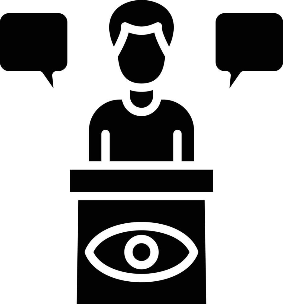 Eye Witness Icon Style vector