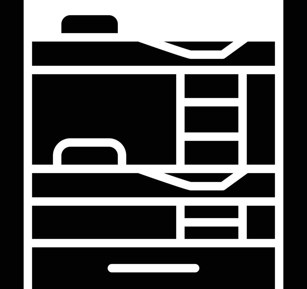 Bunk Bed Icon Style vector