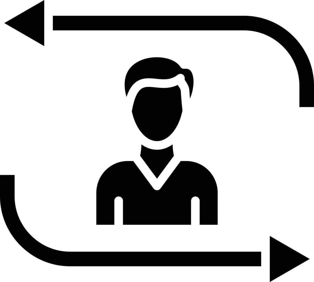 Returning Visitor Icon Style vector