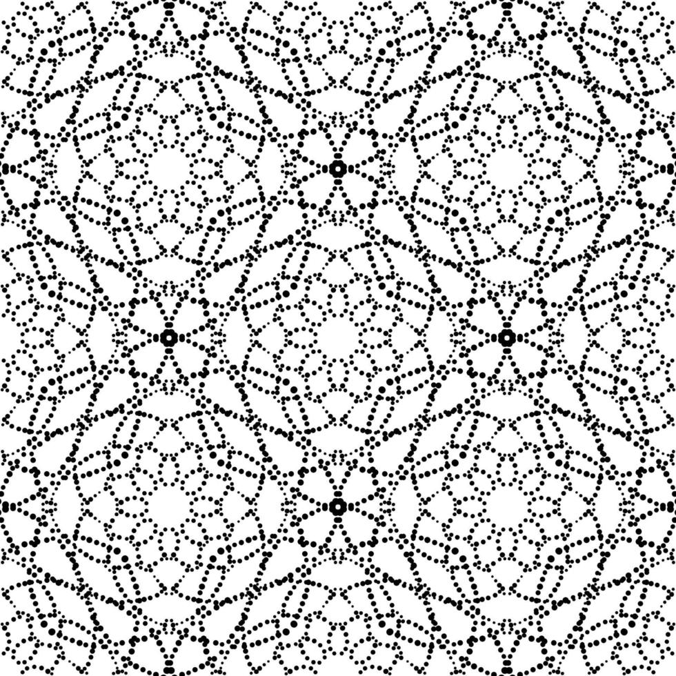 patrón sin costuras de fantasía con mandala ornamental. fondo de flor de garabato redondo abstracto. círculo geométrico floral. vector