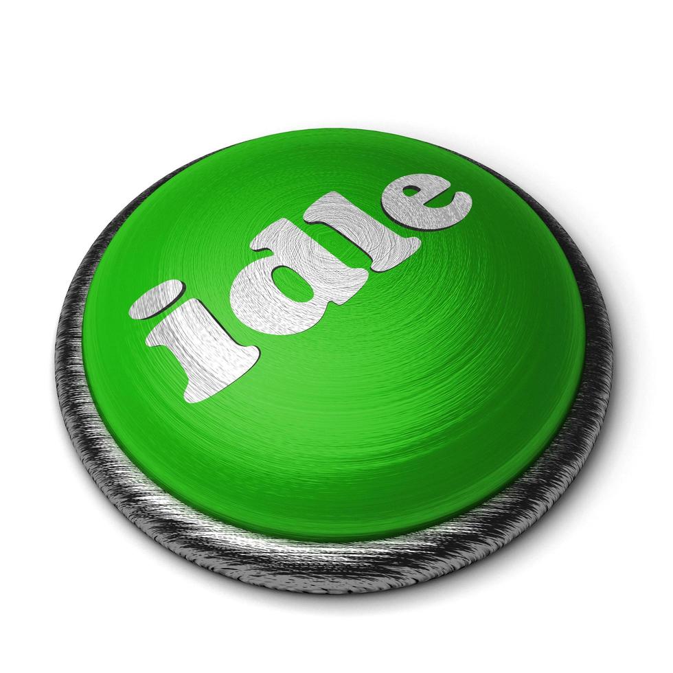 palabra inactiva en el botón verde aislado en blanco foto