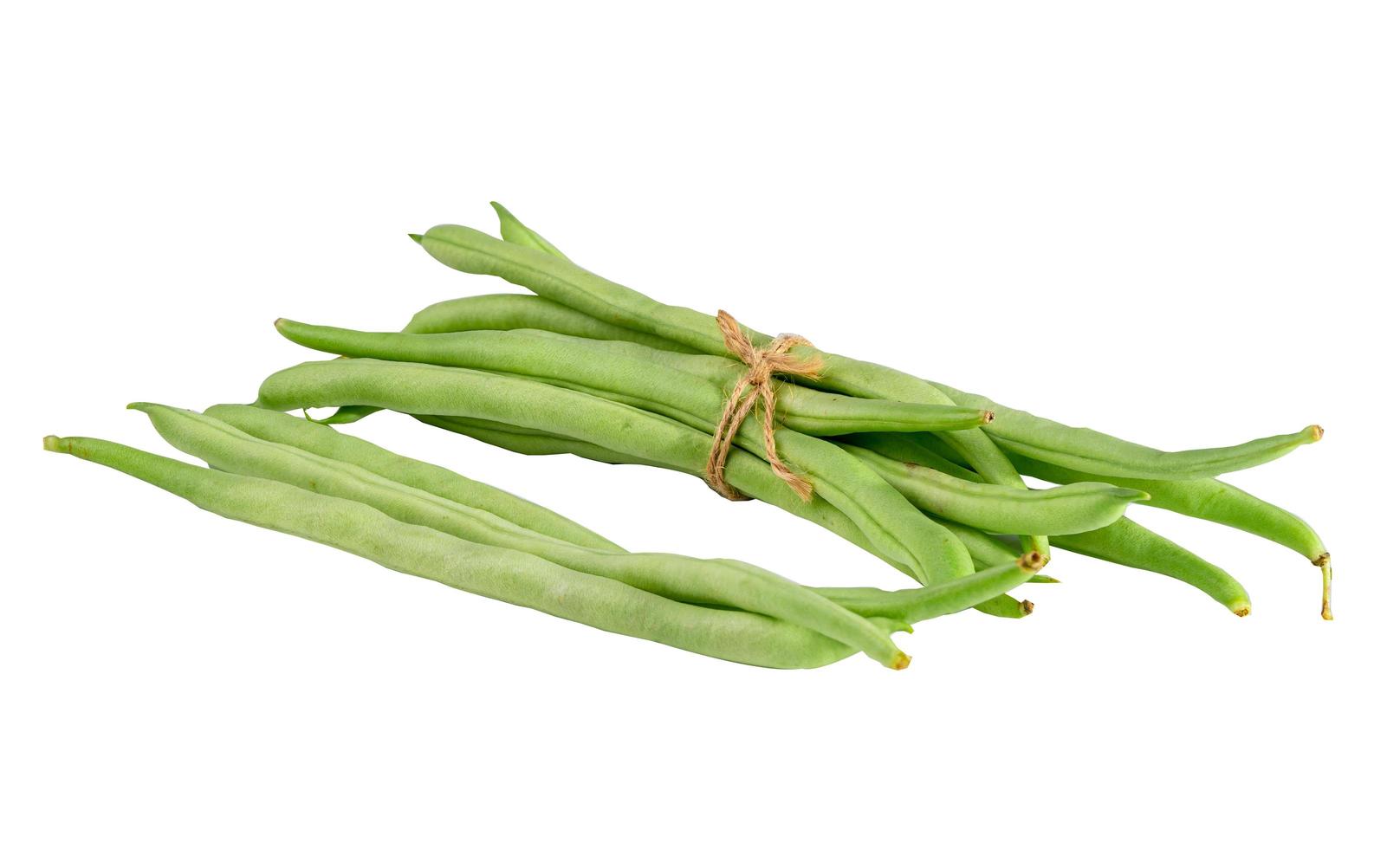 green beans isolated on white background with clipping path. photo