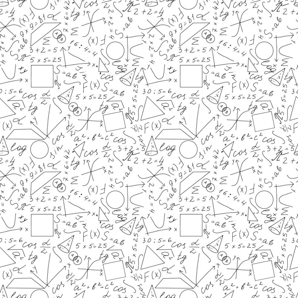 seamless mathematical pattern vector