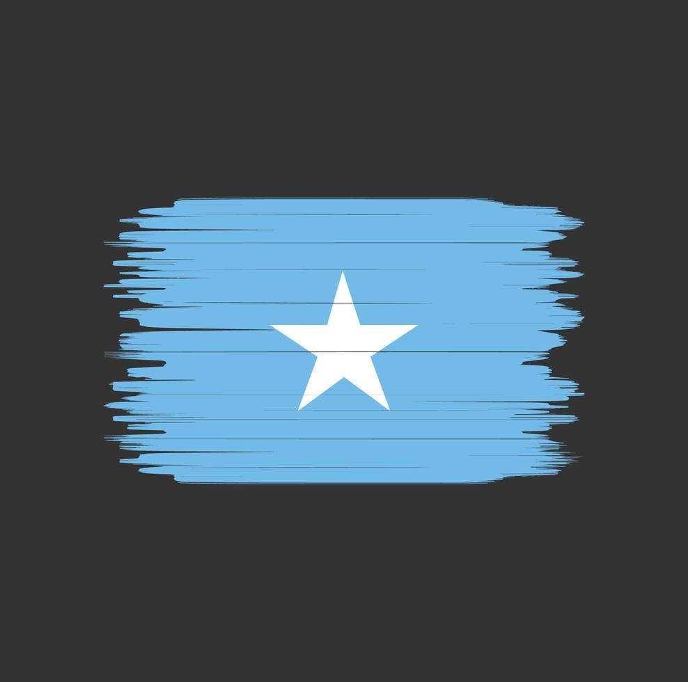 Somalia flag brush stroke. National flag vector
