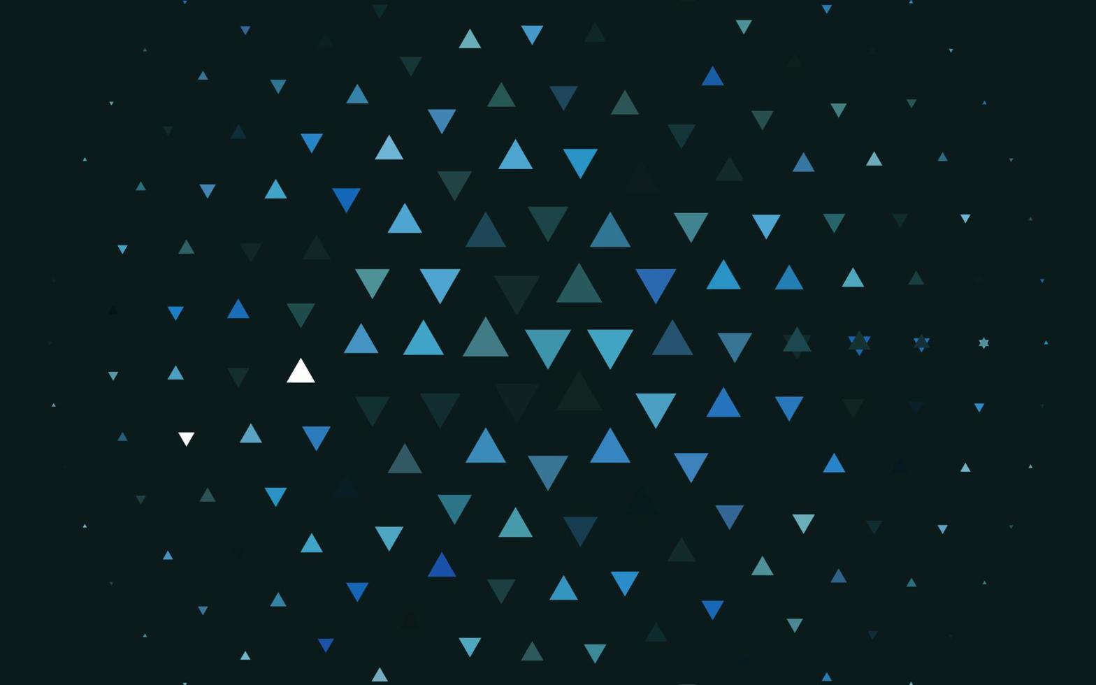 Light BLUE vector template with crystals, triangles.