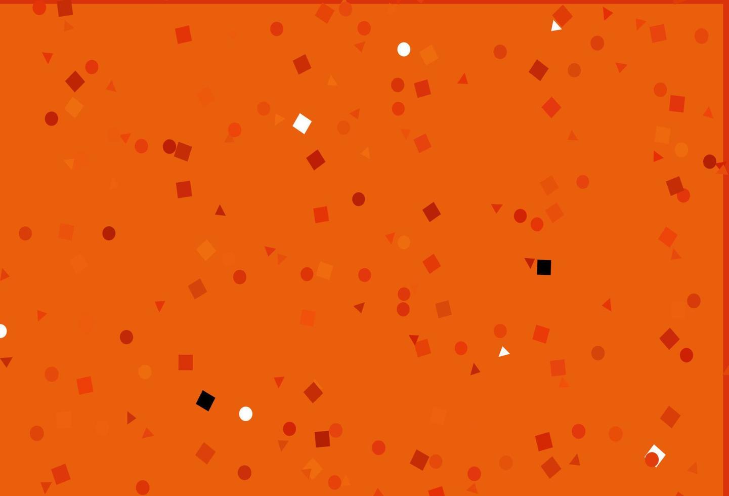 Light Orange vector background with triangles, circles, cubes.
