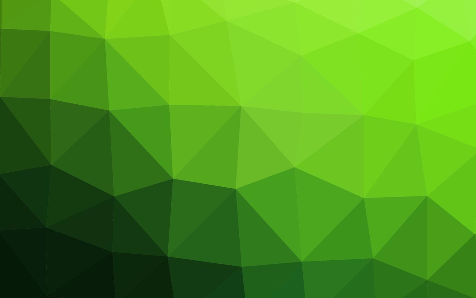 vector verde claro brillante plantilla triangular.