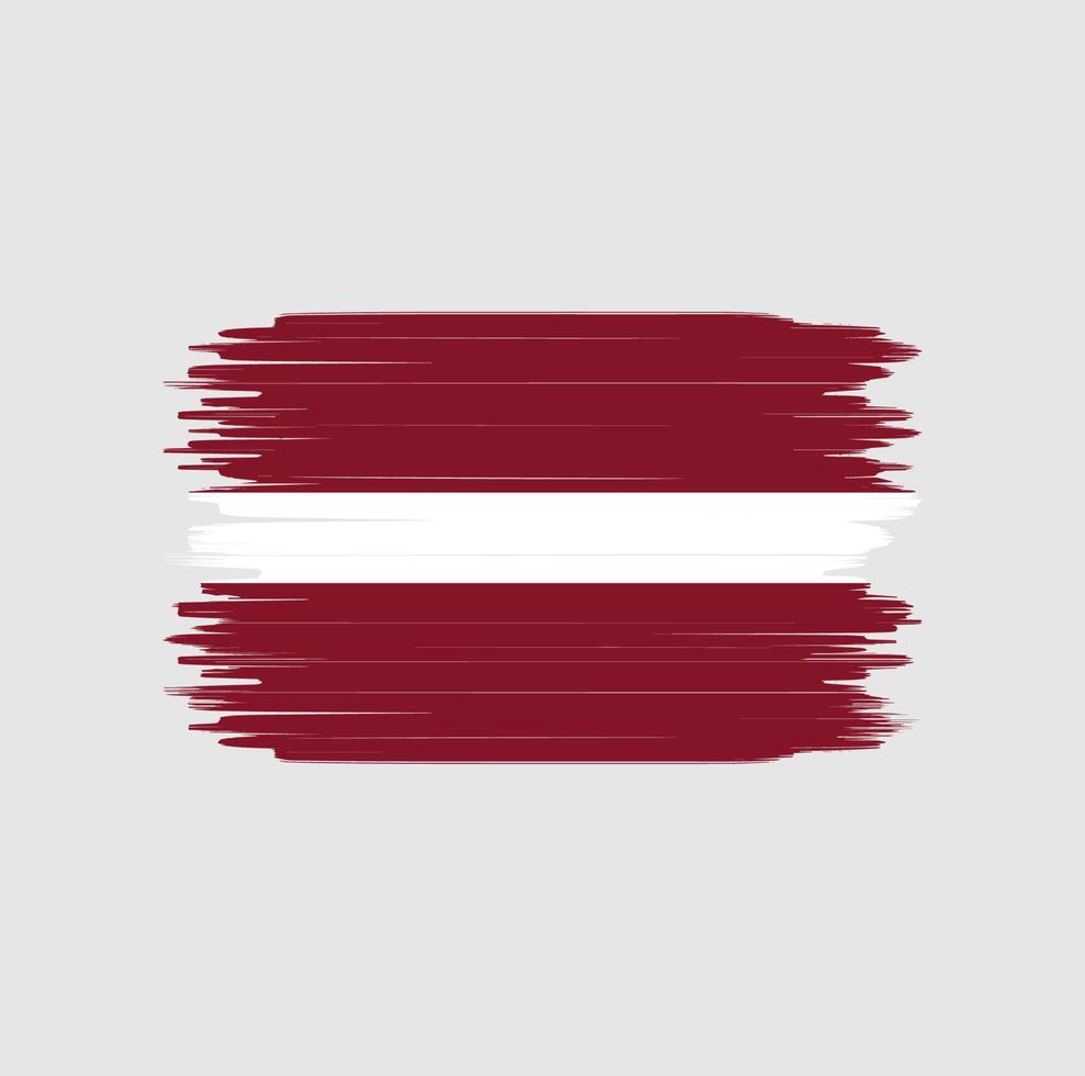 Latvia flag brush stroke. National flag vector