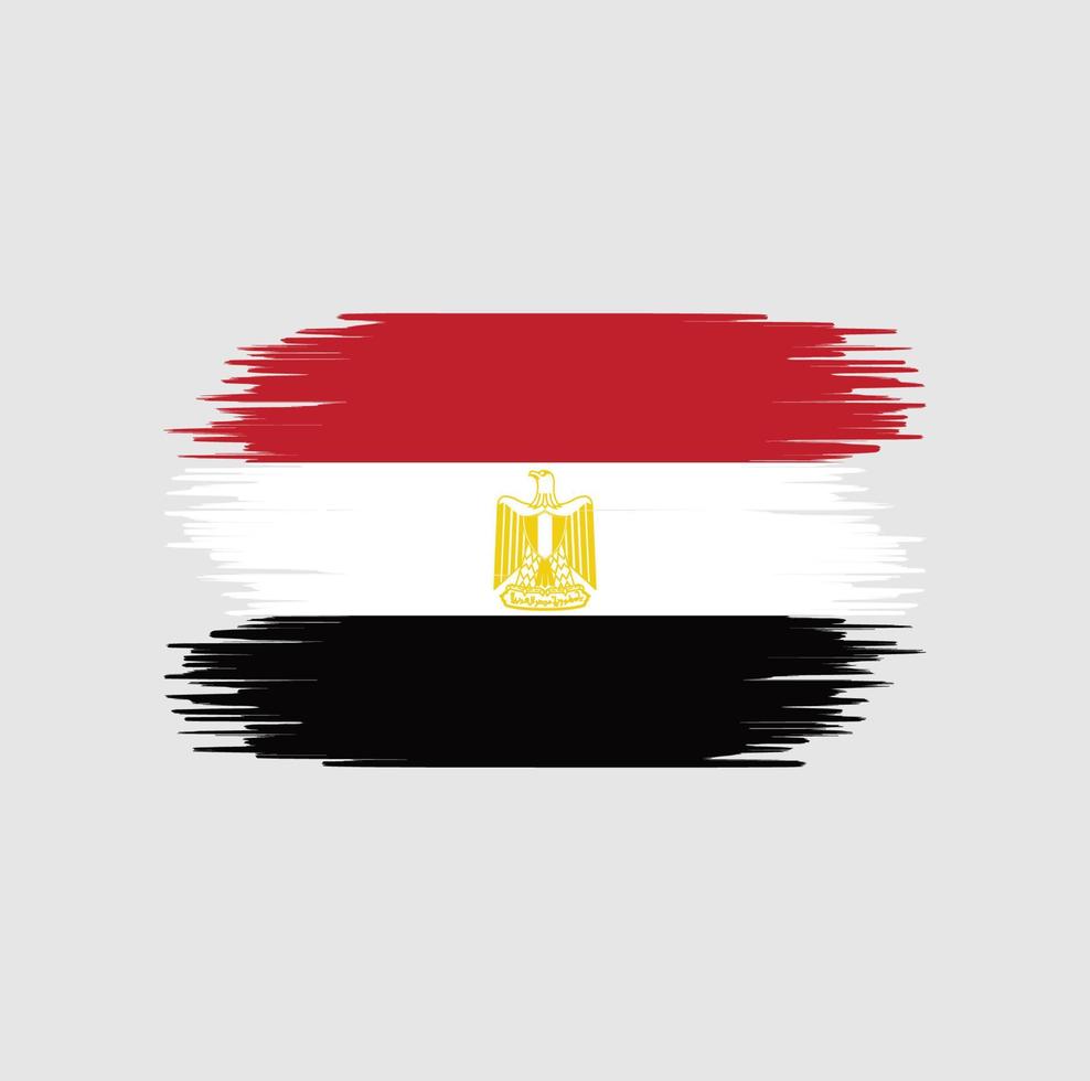 Egypt flag brush stroke. National flag vector