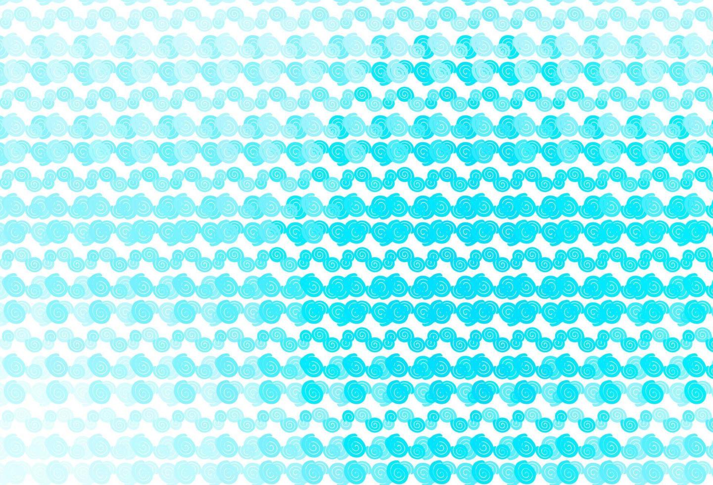 Light BLUE vector pattern with lines, ovals.