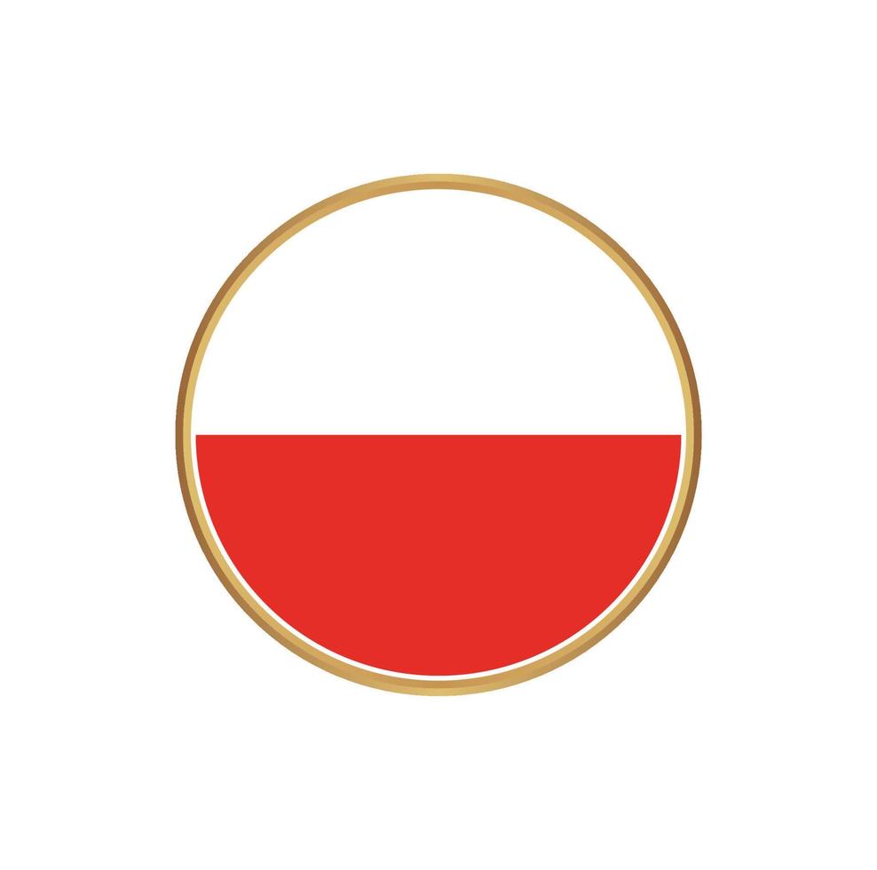 Indonesia flag with golden frame vector