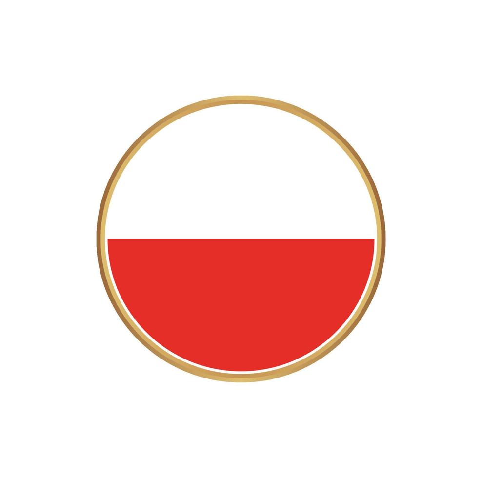 Indonesia flag with golden frame vector