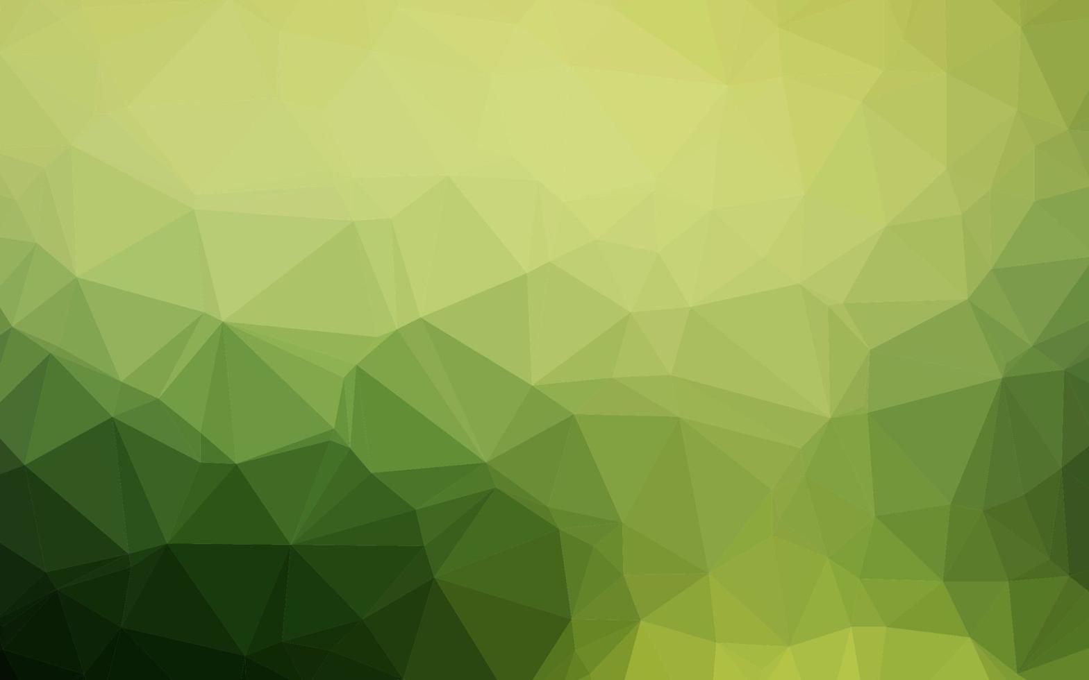patrón de triángulo borroso vector verde claro.