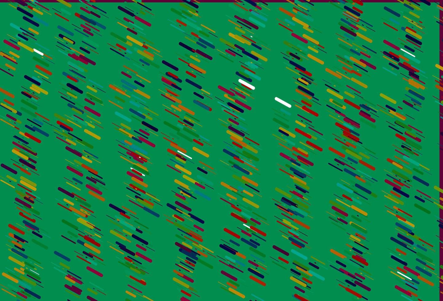 Light Multicolor, Rainbow vector template with repeated sticks.