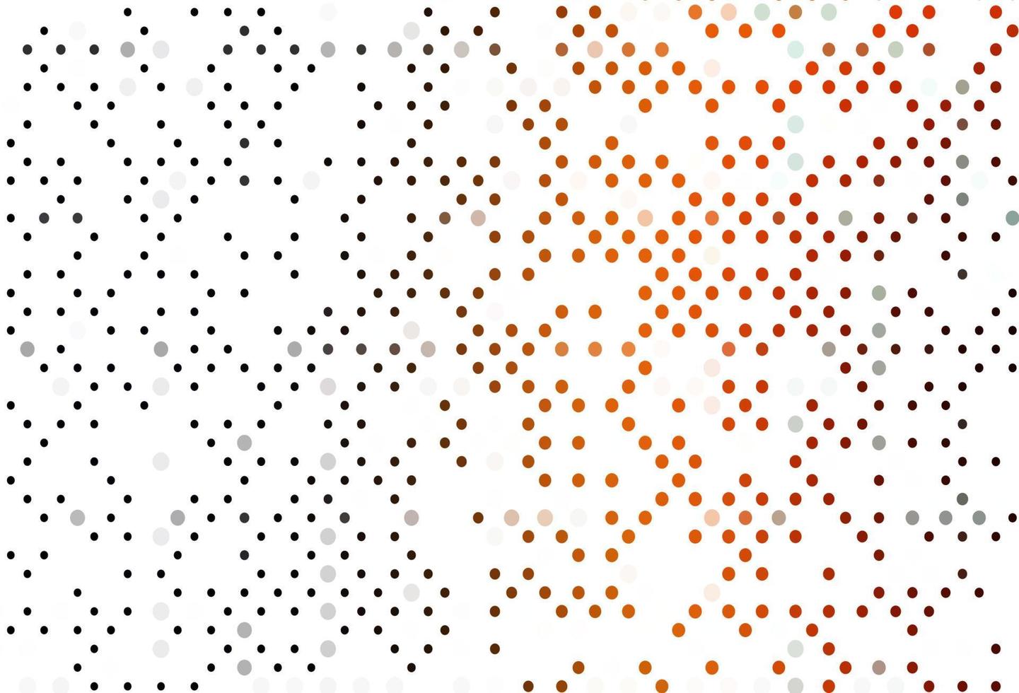 Light Orange vector cover with spots.