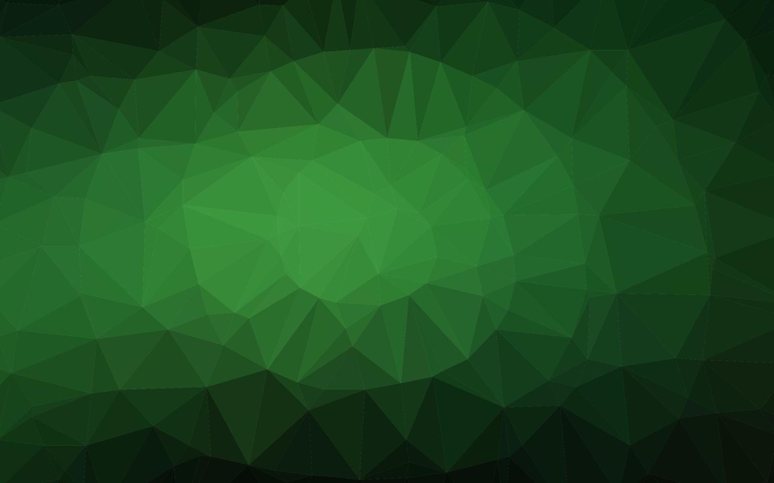 Dark Green vector abstract mosaic pattern.