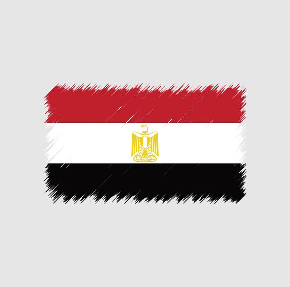 Egypt flag brush stroke. National flag vector