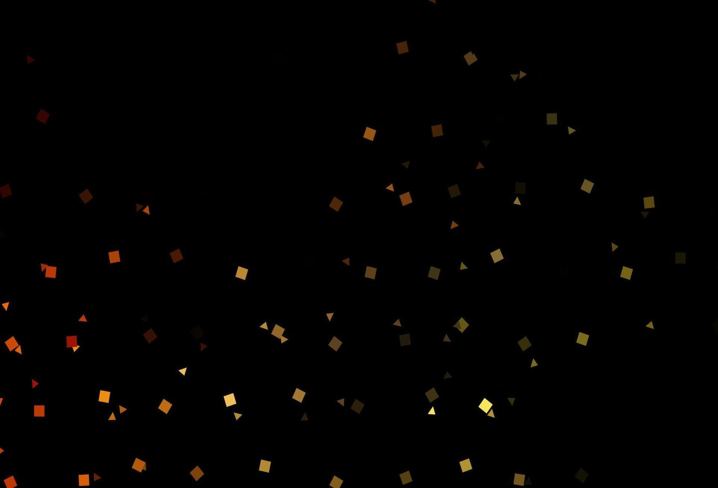 Dark Orange vector template with crystals, circles, squares.