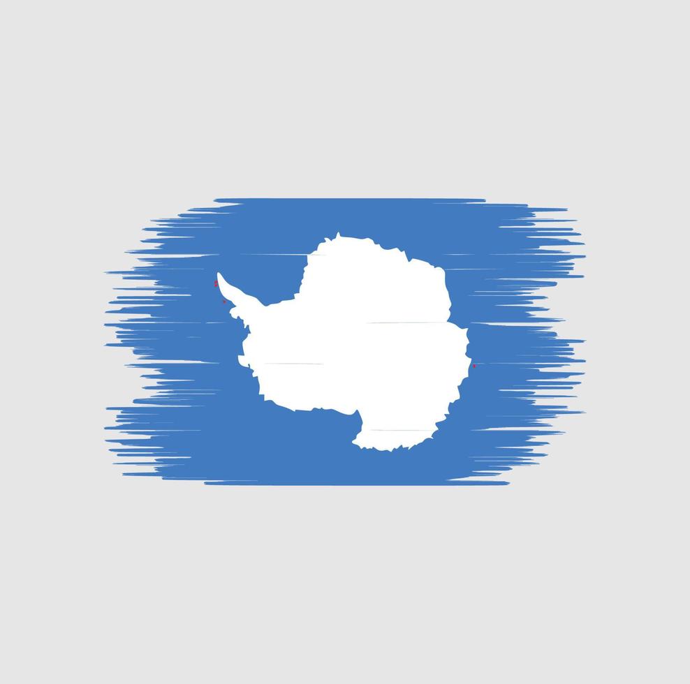 Antarctica flag brush stroke. National flag vector