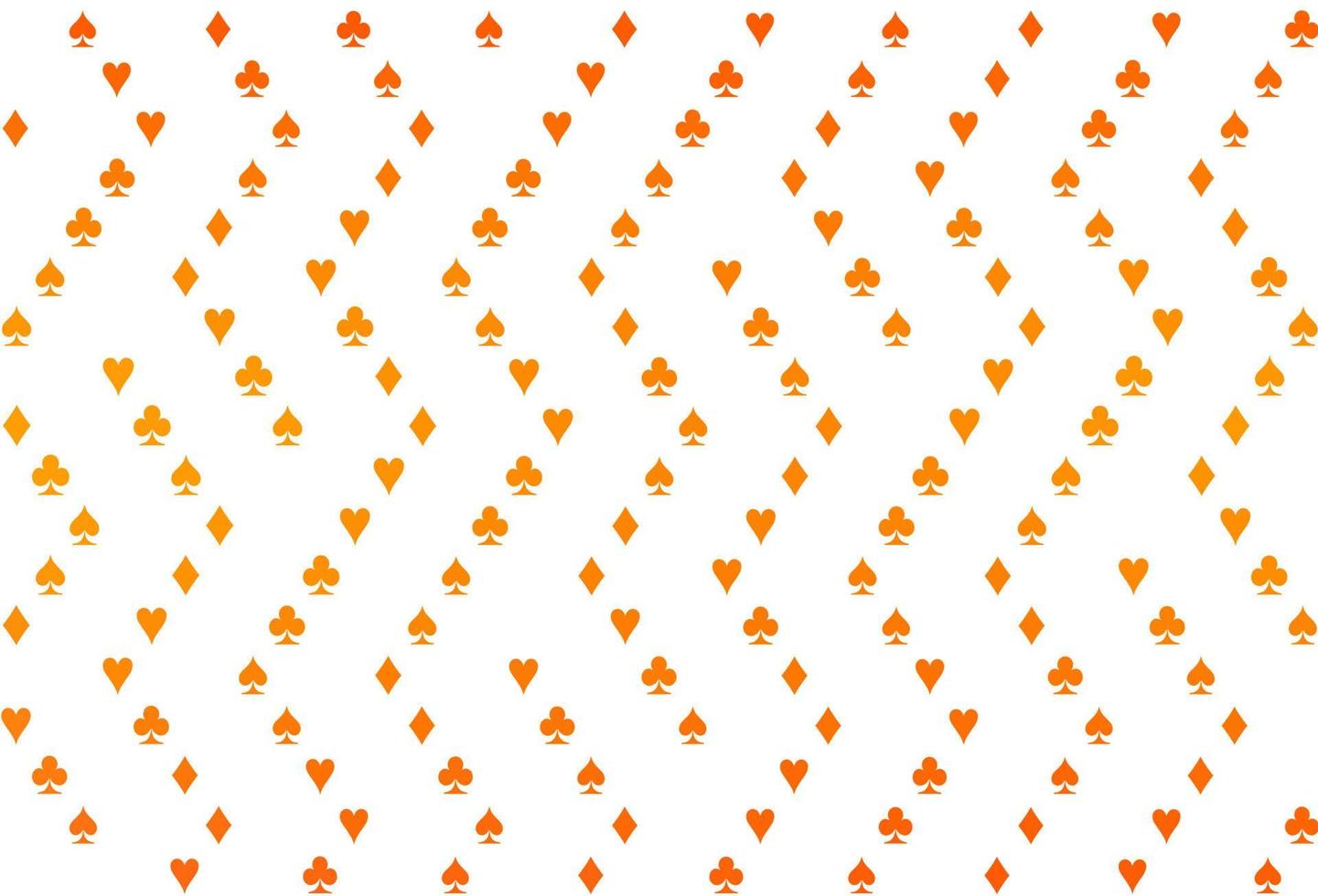 Light Orange vector template with poker symbols.