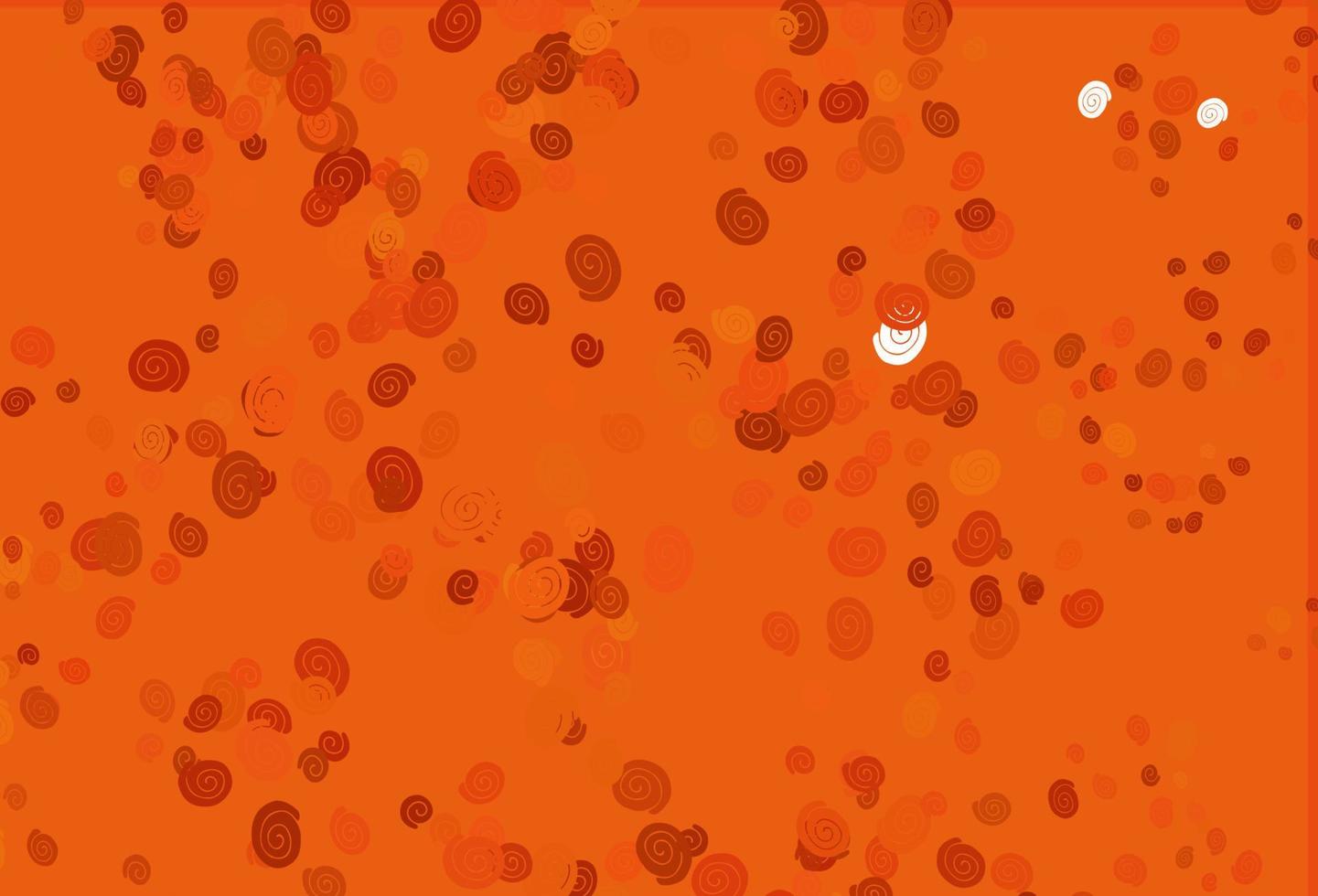 Light Orange vector template with bubble shapes.