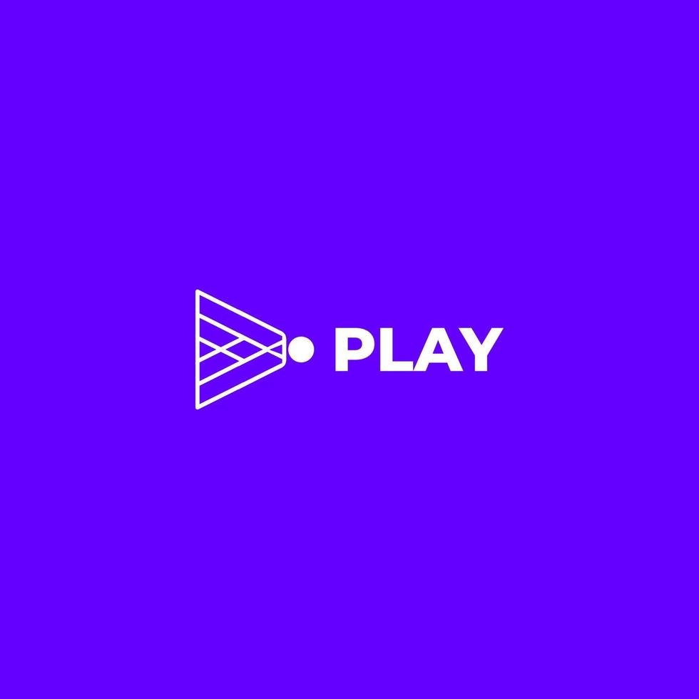 tech modern play simple flat vector