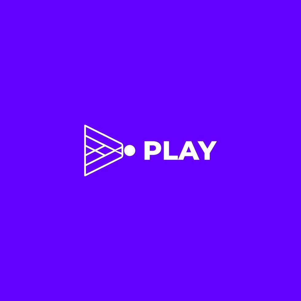 tech modern play simple flat vector