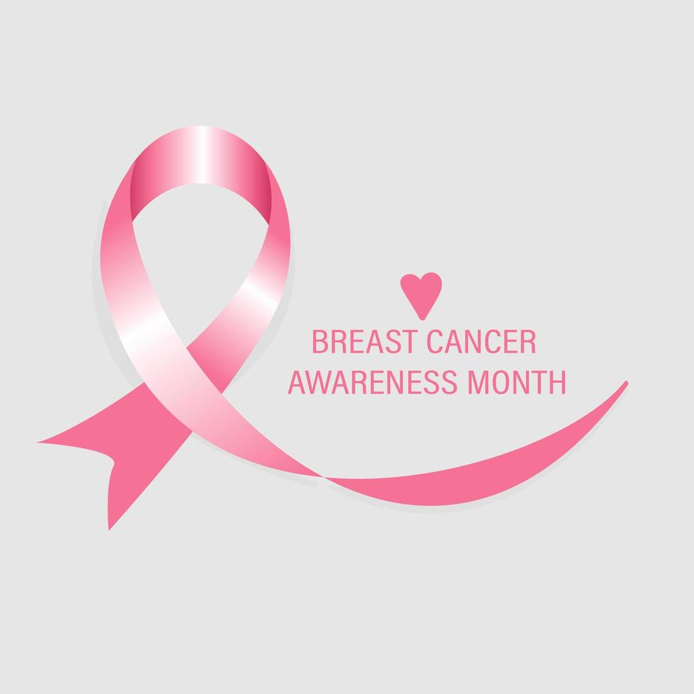 Breast cancer day concept. Pink ribbon. Women's diseases. Wrestling. Suitable for specialized illustrations. vector