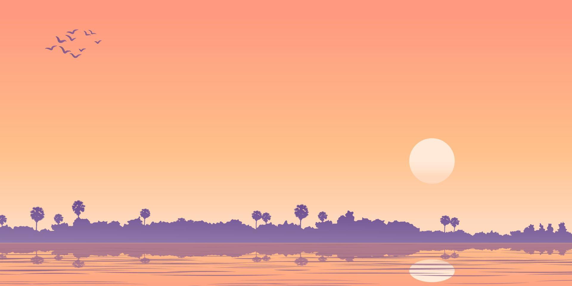 background of river of tropical area vector
