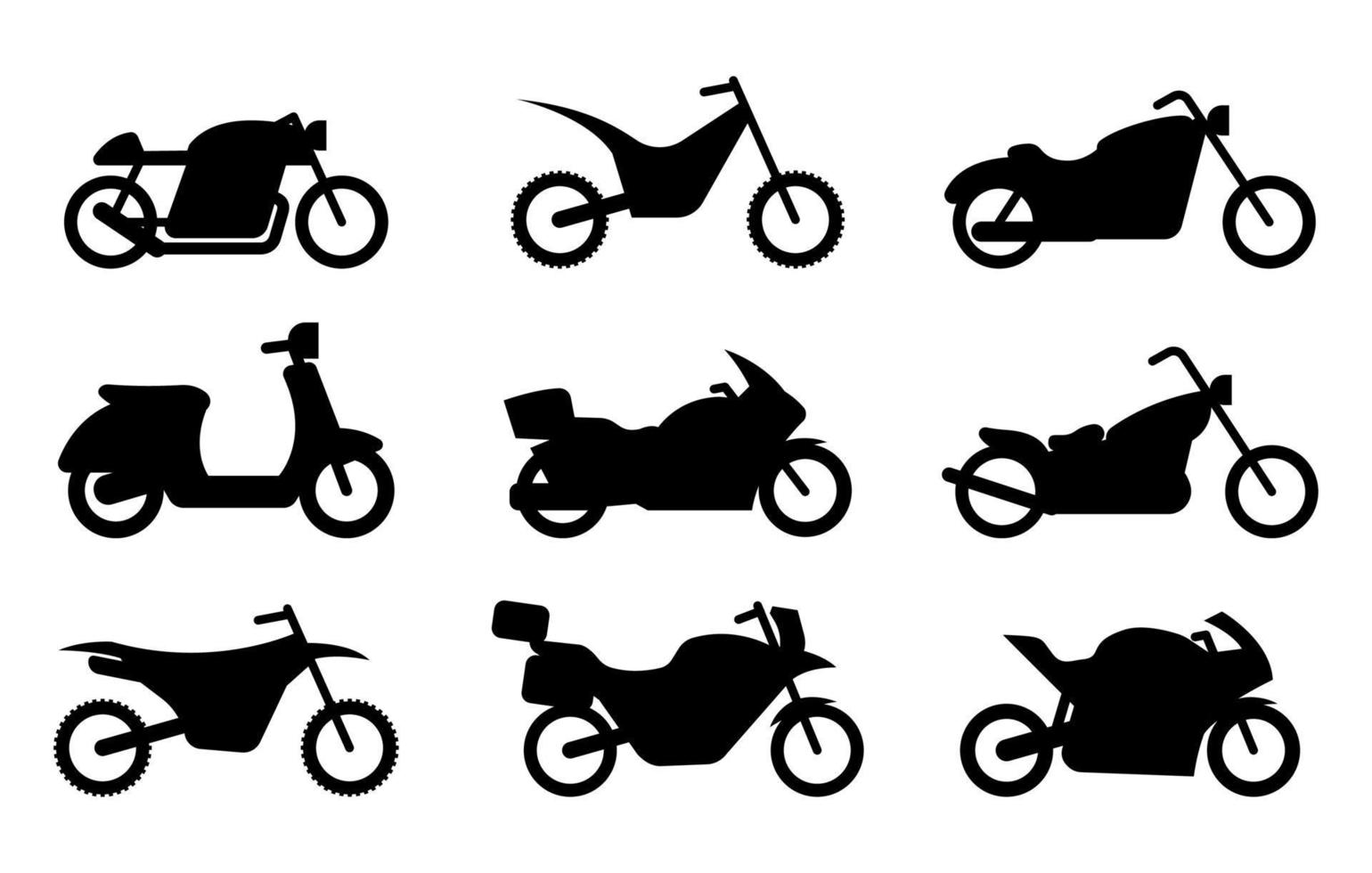 collection of silhouette design vector