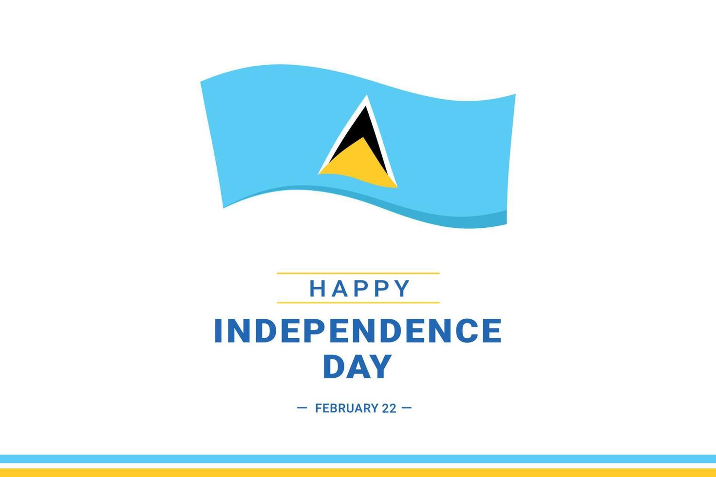 Saint Lucia Independence Day vector