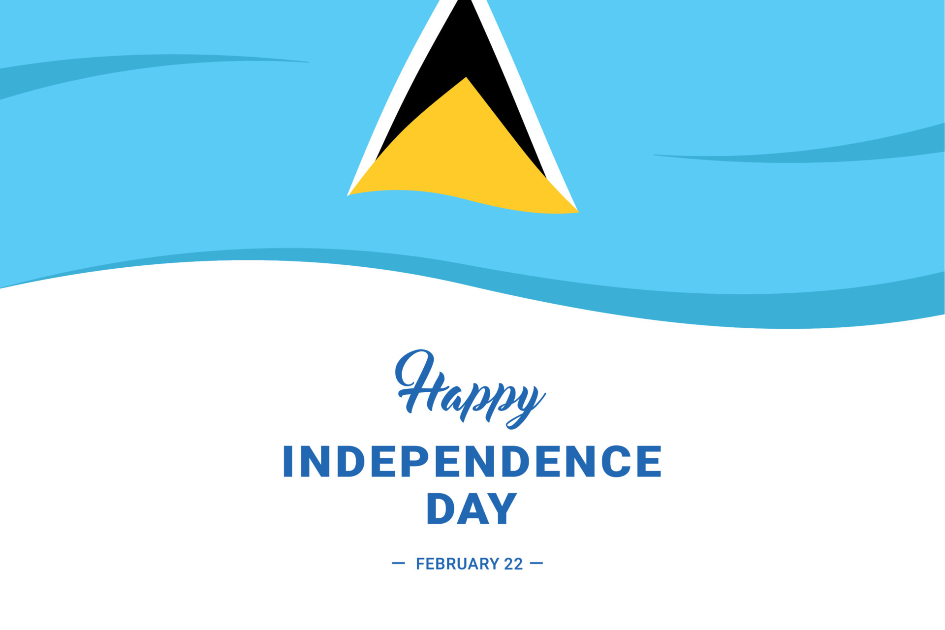 Saint Lucia Independence Day 5947938 Vector Art at Vecteezy