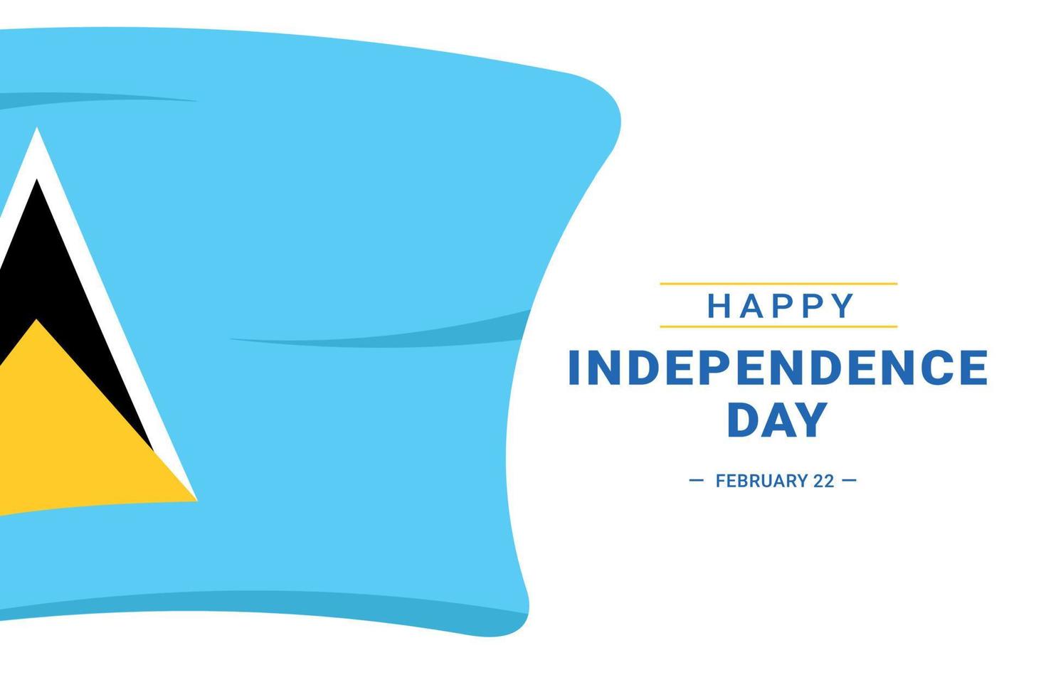 Saint Lucia Independence Day vector