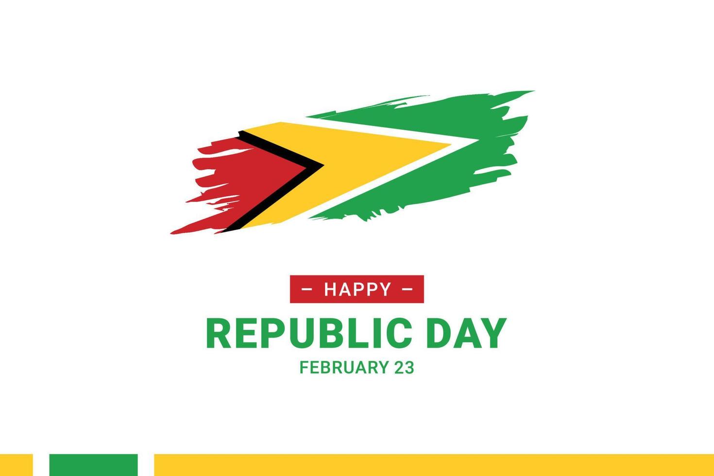 Guyana Republic Day vector
