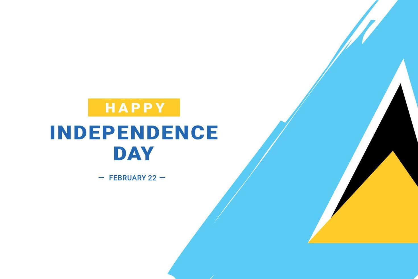 Saint Lucia Independence Day vector