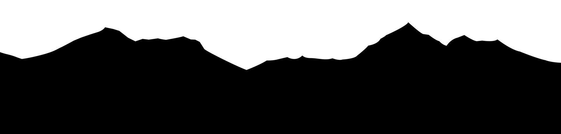 Silhouette design of mountain for decoration vector