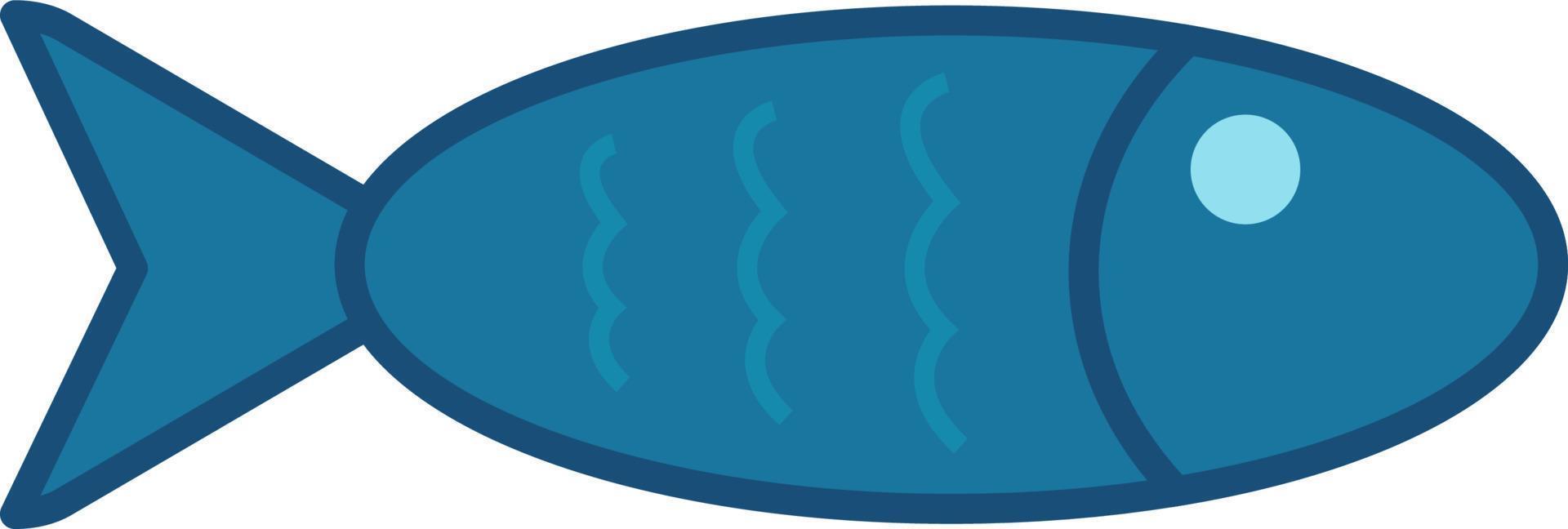 Doodle Fish Illustration Design vector