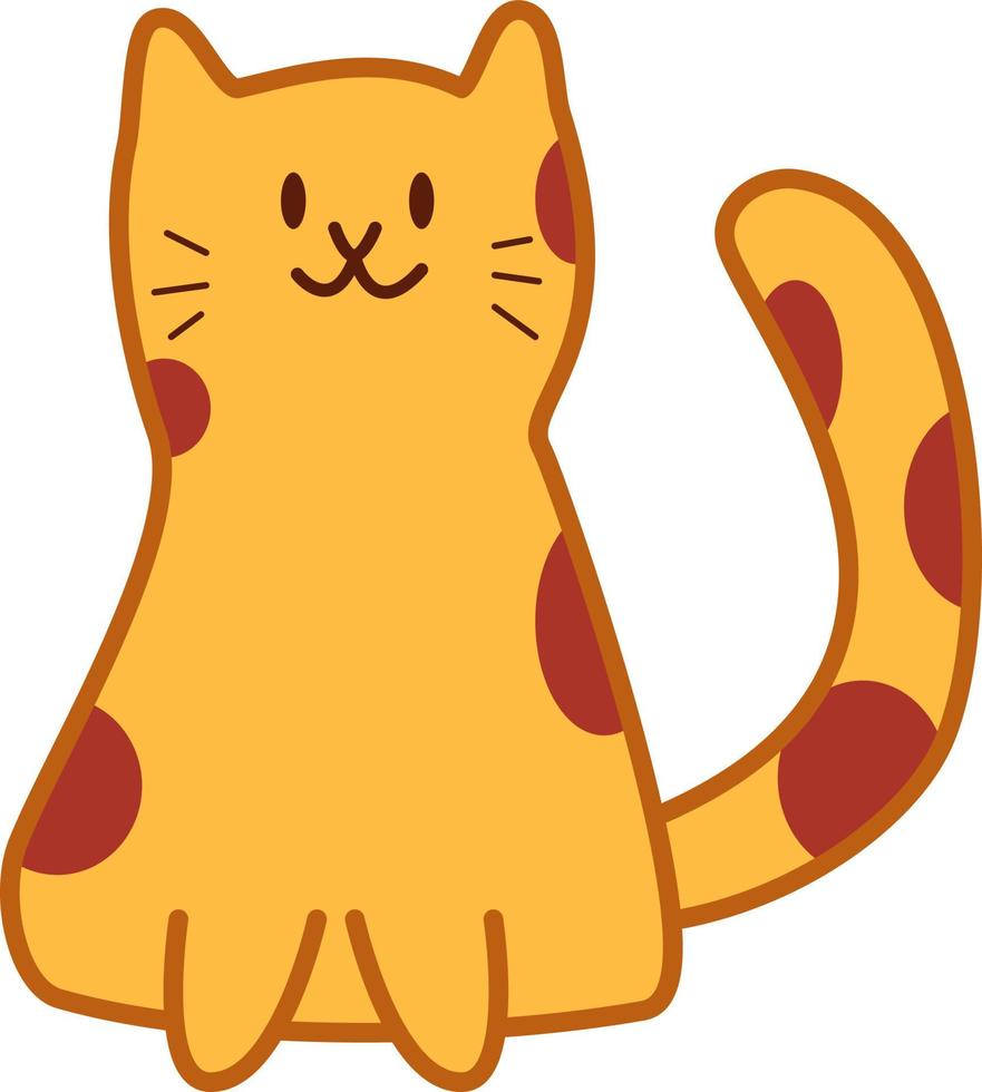 Doodle Cats Illustration Design vector