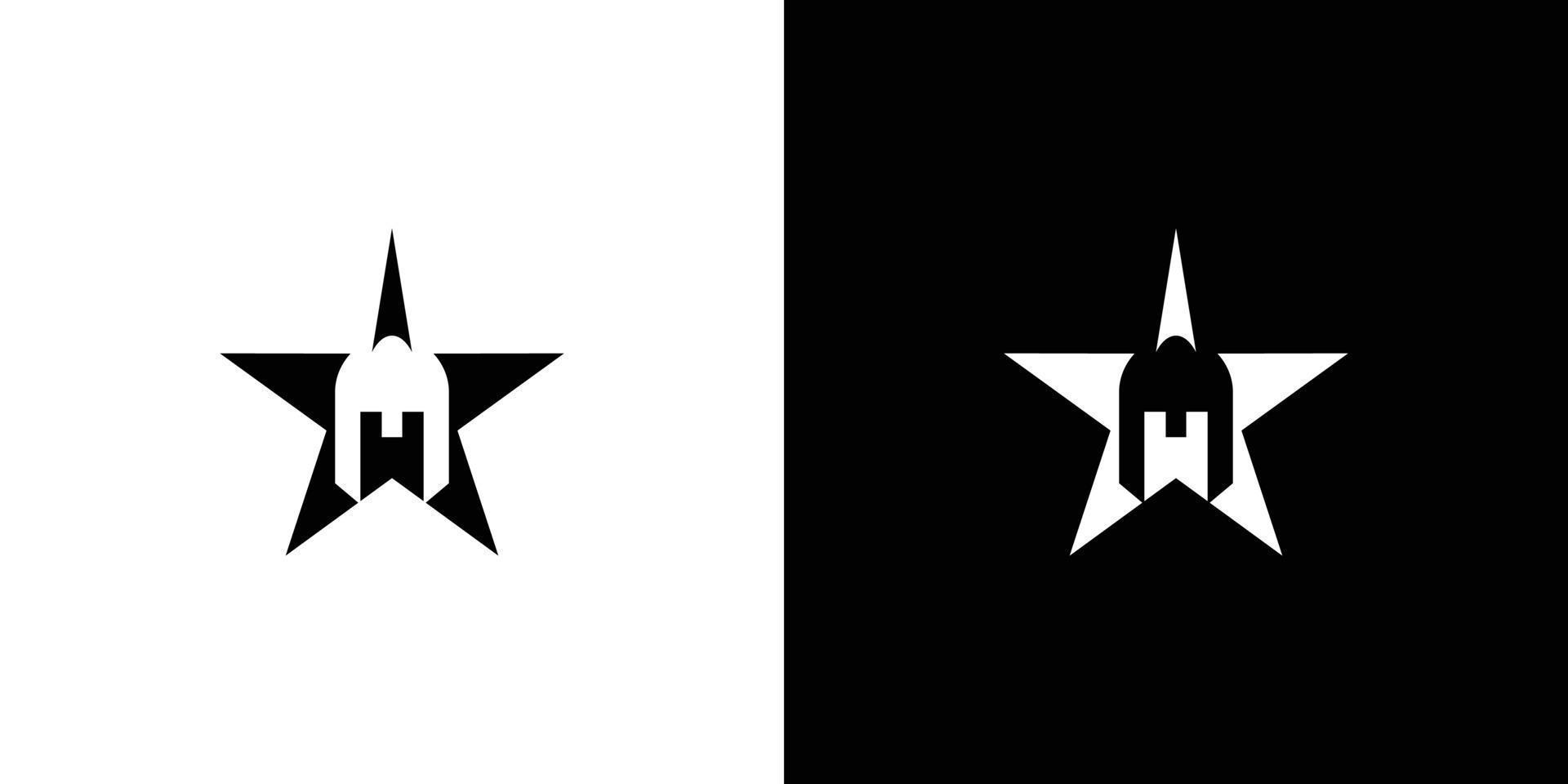 diseño moderno y elegante de estrella guerrera vector